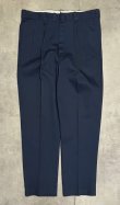 画像1: 80'S DICKIES チビタグ ツープリーツ ワークパンツ ネイビー USA製 (VINTAGE)