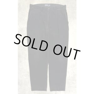 画像: 90'S RALPH LAUREN ノープリーツ コーデュロイパンツ ブラック W34L30 (VINTAGE)