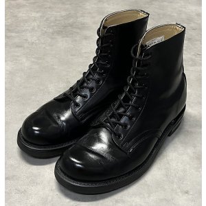 画像: カナダ軍 レースアップ レザー ミリタリーブーツ ブラック カナダ製 (USED)
