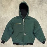 画像: 90'S POLAR KING BY KEY 裏地キルティング ダックジャケット ダークグリーン USA製 (VINTAGE)