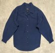 画像1: 90'S PATAGONIA リネン/コットン オープンカラーシャツシャツ インディゴ (VINTAGE)