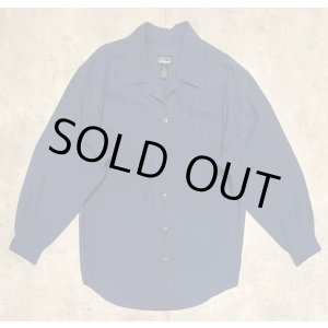 画像: 90'S PATAGONIA リネン/コットン オープンカラーシャツ インディゴ (VINTAGE)