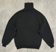 画像5: 90'S RUSSELL ATHLETIC 前Vガゼット タートルネック スウェットシャツ ブラック USA製 (VINTAGE)