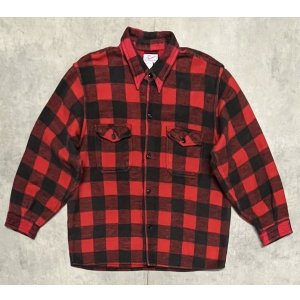 画像: 80'S CHAMPION 猫目ボタン ヘビーフランネル ワークシャツ チェック柄 (VINTAGE)