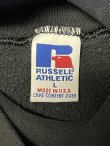 画像2: 90'S RUSSELL ATHLETIC 前Vガゼット タートルネック スウェットシャツ ブラック USA製 (VINTAGE)