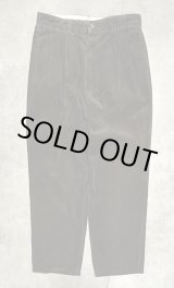 画像: 90'S RALPH LAUREN "ANDREW PANT" ツープリーツ 太畝 コーデュロイパンツ ダークブラウン (VINTAGE)