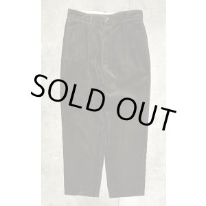 画像: 90'S RALPH LAUREN "ANDREW PANT" ツープリーツ 太畝 コーデュロイパンツ ダークブラウン (VINTAGE)