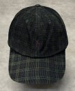 画像2: 90'S RALPH LAUREN ロゴ刺繍 コーデュロイ ベースボールキャップ チェック柄 (VINTAGE)