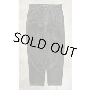 画像: 90'S RALPH LAUREN "ANDREW PANT" ツープリーツ 太畝 コーデュロイパンツ チャコール (VINTAGE)