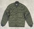 画像1: 90'S アメリカ軍 USAF "CWU-9/P" キルティング ライナージャケット セージグリーン (MINT CONDITION) 