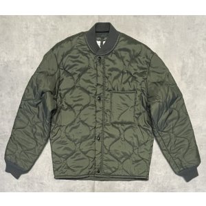 画像: 90'S アメリカ軍 USAF "CWU-9/P" キルティング ライナージャケット セージグリーン (MINT CONDITION) 