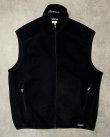 画像1: PATAGONIA "SYNCHILLA" 裾ロゴ フルジップ フリースベスト ブラック (VINTAGE)
