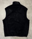 画像3: PATAGONIA "SYNCHILLA" 裾ロゴ フルジップ フリースベスト ブラック (VINTAGE)