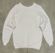 画像4: 60'S UNKNOWN 染み込みプリント 脇の下ガゼット付き ラグランスリーブ スウェットシャツ ホワイト (VINTAGE)