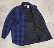 画像3: 90'S FIVE BROTHER 裏地キルティング ヘビーフランネル ワークシャツ チェック柄 (VINTAGE)