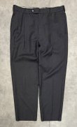 画像1: BROOKS BROTHERS ツータック ウールパンツ チャコール (VINTAGE)