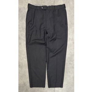 画像: BROOKS BROTHERS ツータック ウールパンツ チャコール (VINTAGE)