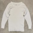 画像1: 70'S SEARS コットン100% サーマル 長袖 Tシャツ ホワイト USA製 (VINTAGE)