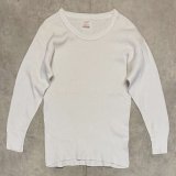 画像: 70'S SEARS コットン100% サーマル 長袖 Tシャツ ホワイト USA製 (VINTAGE)