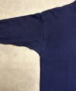 画像3: 80'S LL Bean モックネック 長袖 Tシャツ ネイビー USA製 (VINTAGE)