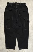 画像3: ODDMENT "BIG CARGO PANTS"  カスタム カーゴパンツ 後染めブラック (REMAKE)