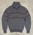画像1: 70'S PENDLETON ショールカラー セーター ネップグレー USA製 (VINTAGE) 