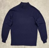 画像: 80'S LL Bean モックネック 長袖 Tシャツ ネイビー USA製 (VINTAGE)
