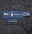 画像2: 90'S RALPH LAUREN "BLAKE" ポプリン BDシャツ ブラック (VINTAGE)