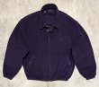 画像1: 80'S RALPH LAUREN 三角タグ チンスト付き フリース ドリズラージャケット ネイビー USA製 (VINTAGE)