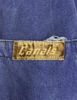 画像2: 60'S CANALS フレンチワーク ワークジャケット カバーオール ブルー (VINTAGE)
