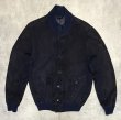 画像1: ZANELLA ヌバックレザー バルスタージャケット ダークネイビー (VINTAGE)