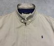 画像3: 80'S RALPH LAUREN 三角タグ チンスト付き コットン ドリズラージャケット ベージュ USA製 (VINTAGE)