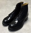 画像1: 70'S カナダ軍 レザーソール レースアップ レザーブーツ ブラック (DEADSTOCK)
