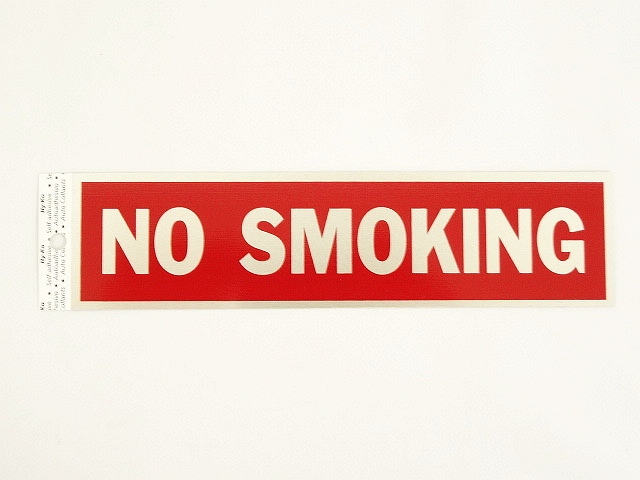 画像: USA製 メタルサインプレートステッカー NO SMOKING 「Accessorie」 入荷しました。