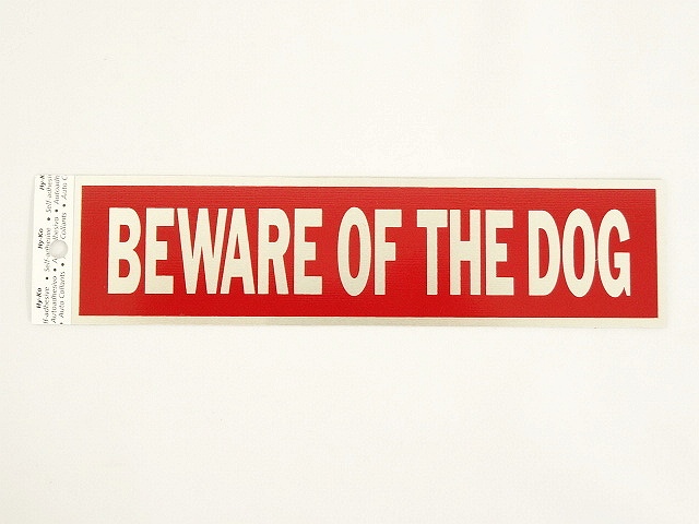 画像: USA製 メタルサインプレートステッカー BEWARE OF THE DOG 「Accessorie」 入荷しました。