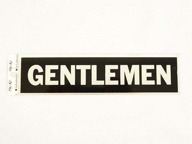 画像: USA製 メタルサインプレートステッカー GENTLEMEN 「Accessorie」 入荷しました。