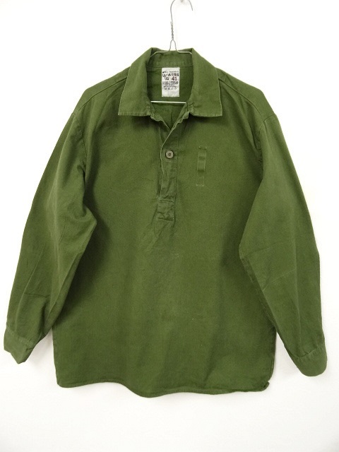 画像: スウェーデン軍 M55 ミリタリーシャツ (USED) 「L/S Shirt」 入荷しました。