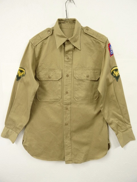 画像: アメリカ軍 US ARMY ミリタリー チノシャツ (VINTAGE) 「L/S Shirt」 入荷しました。