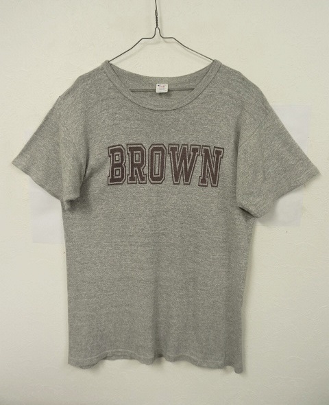 画像: 80'S CHAMPION トリコタグ BROWN カレッジ Tシャツ USA製 (VINTAGE) 「T-Shirt」 入荷しました。