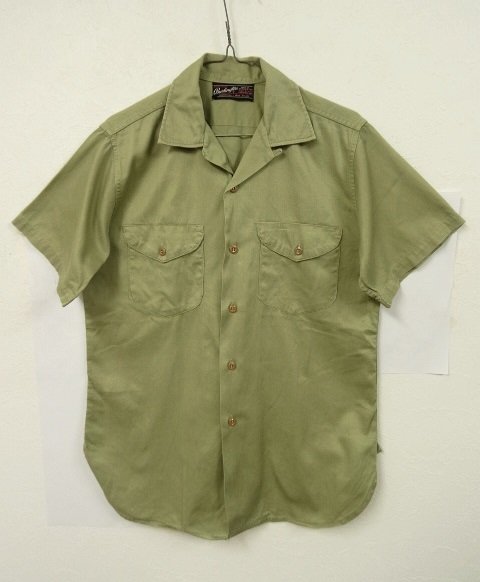画像: 60'S BURLINGTON オープンカラー 半袖シャツ USA製 (VINTAGE) 「S/S Shirt」 入荷しました。