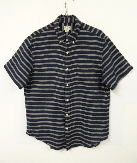 画像: J.CREW ボーダー リネンシャツ (USED) 「S/S Shirt」 入荷しました。