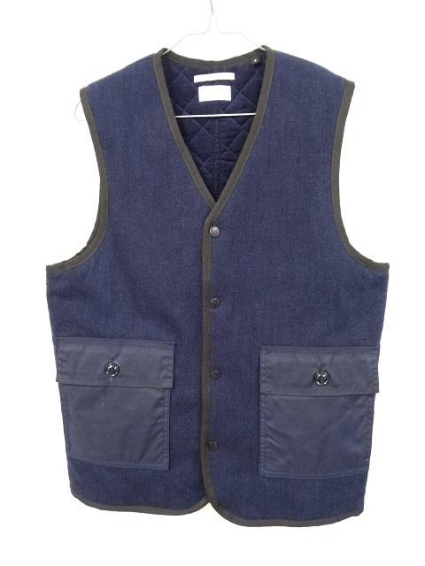 画像: APOLIS GLOBAL CITIZEN インディゴ ウールベスト USA製 (USED) 「No Sleeve」 入荷しました。
