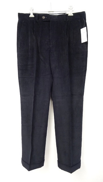 画像: LAUREN RALPH LAUREN ツープリーツ コーデュロイパンツ NAVY (NEW) 「Bottoms」 入荷しました。
