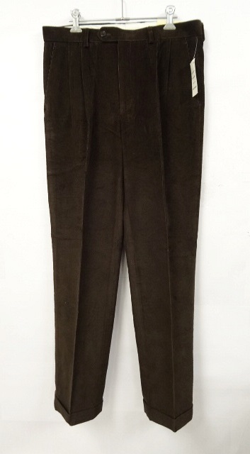 画像: LAUREN RALPH LAUREN ツープリーツ コーデュロイパンツ DK BROWN (NEW) 「Bottoms」 入荷しました。