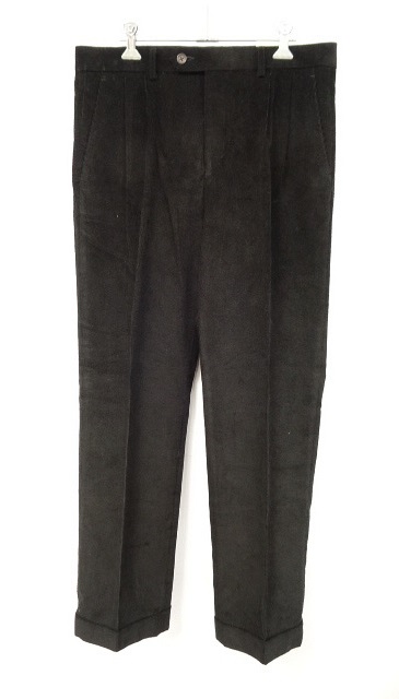 画像: LAUREN RALPH LAUREN ツープリーツ コーデュロイパンツ BLACK (NEW) 「Bottoms」 入荷しました。