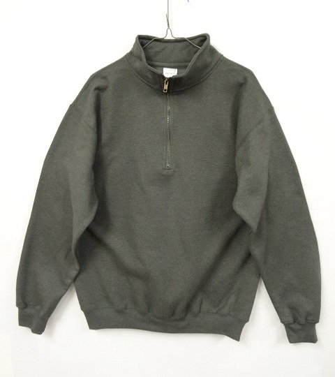 画像: GILDAN 1/4 ジップ カデットカラー スウェット GREY (NEW) 「Sweat Shirt」 入荷しました。