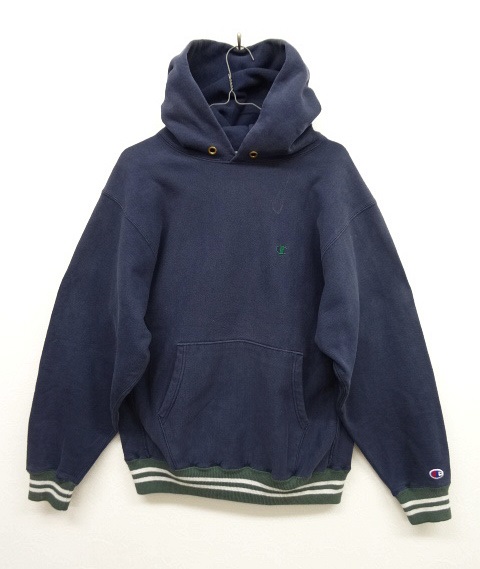 画像: 90'S CHAMPION 刺繍タグ リバースウィーブ リブライン入り パーカー USA製 (VINTAGE) 「Parka」 入荷しました。