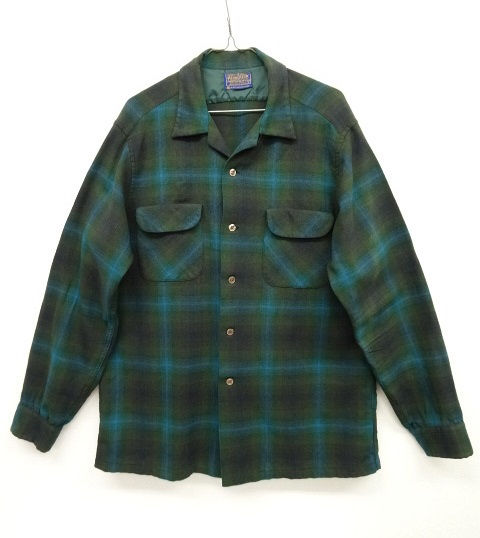 画像: 60'S PENDLETON オープンカラー ウールシャツ オンブレチェック USA製 (VINTAGE) 「L/S Shirt」 入荷しました。