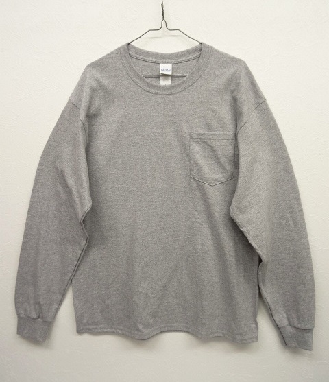 画像: GILDAN ポケット付き ロングスリーブ Tシャツ GREY (NEW) 「T-Shirt」 入荷しました。