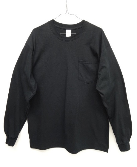 画像: GILDAN ポケット付き ロングスリーブ Tシャツ BLACK (NEW) 「T-Shirt」 入荷しました。